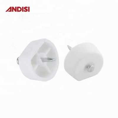Floating Shelf Screw Holder Steel Plastic Shelf Supports in White/Brown/Bronze Finish