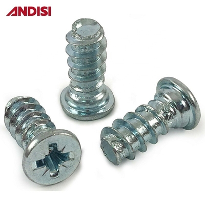 Pozi Drive Confirmat Screw M6 Countersunk Head Euro Screw 13mm for Furniture Mounting