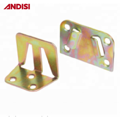 Bedroom Furniture Fittings Metal Bed Rail Frame Corner Bracket with Durable Materials
