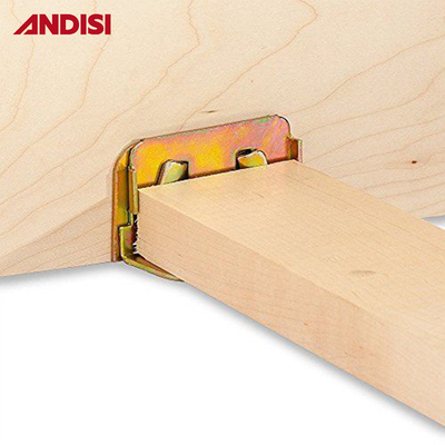 Bedroom Furniture Fittings Metal Bed Rail Frame Corner Bracket with Durable Materials