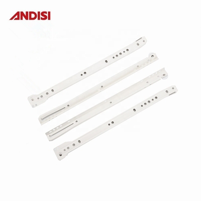 0.8/1.0/1.2 mm Powder Coated Drawer Slide with Steel Material and Nylon FGV Rollers