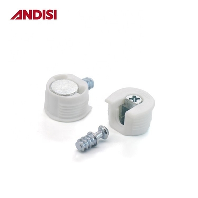 Wood Furniture Cabinet Connecting Rafix 2 in 1 Plastic Eccentric Joint Connector