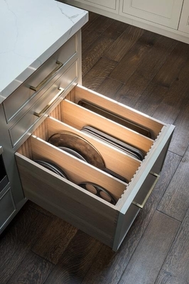 Modern Style V6 Undermount Drawer Slides Soft Close Loading Capacity 30kg for Kitchen