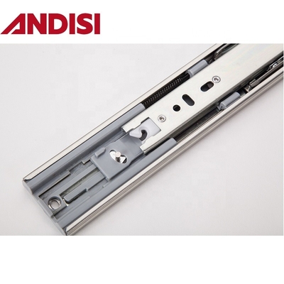 Mail Packing Full Extension Telescopic Push to Open Ball Bearing Soft Close Drawer Slides for Drawer
