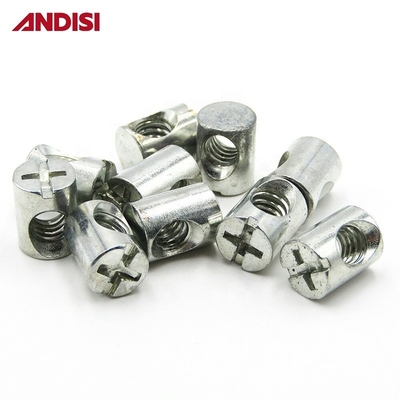 11-20mm Length M6 M8 Cross Head Phillips Drive Barrel Nut for Wood Joint Connecting