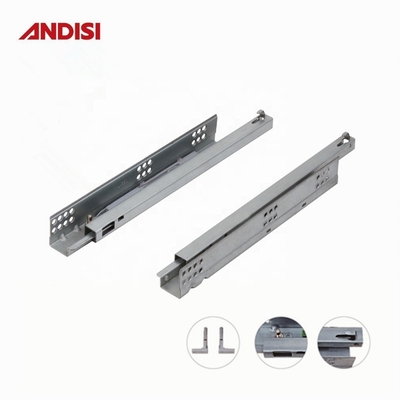Modern Design Furniture Single or Full Extension Push to Open Undermount Drawer Slide