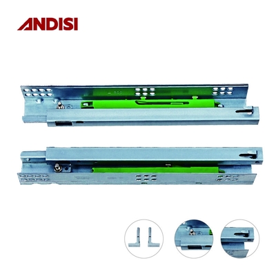Modern Design Furniture Single or Full Extension Push to Open Undermount Drawer Slide