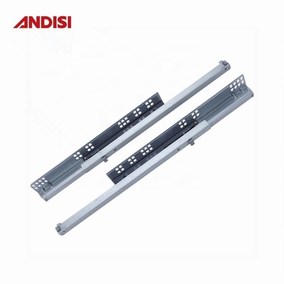 Furniture Cold Rolled Steel Under Mount Telescopic Drawer Channel Slides Rail 500mm
