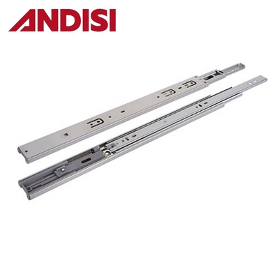 45mm Furniture Cabinet Drawer Rails Full Extension Push to Open Ball Bearing Drawer Slides