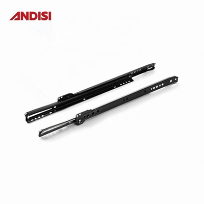 Cabinet Drawer FGV Type Black Powder Coated Nylon Plastic POM Wheel Roller Drawer Slide