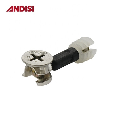 Combination Dowel Furniture Connector Cam Screw Plastic Transparent Expanding Threaded Sleeve Nut M6 Nylon Insert Lock Nut
