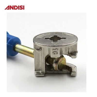Mini Fix Dowel Fastener Zinc Alloy Eccentric Cam for Furniture Connecting 3 IN 1 Bolt