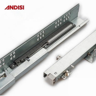 Cold Rolled Steel Concealed Undermount Drawer Slide for Modern Design Kitchen Cabinet