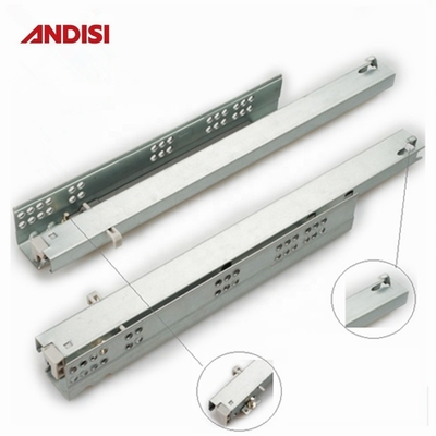 Cold Rolled Steel Concealed Undermount Drawer Slide for Modern Design Kitchen Cabinet