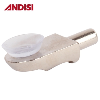 Furniture Hardware Zinc Alloy Glass Shelf Pins 5mm Diameter with Shelve Studs and Pegs