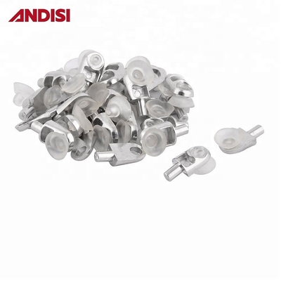 Furniture Hardware Zinc Alloy Glass Shelf Pins 5mm Diameter with Shelve Studs and Pegs