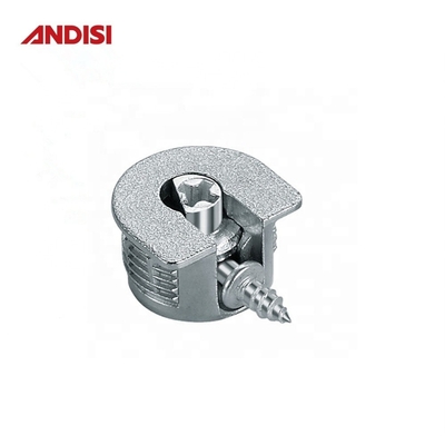 Zinc alloy furniture connecting bolt cam plastic shelf connector for wood panels 20mm