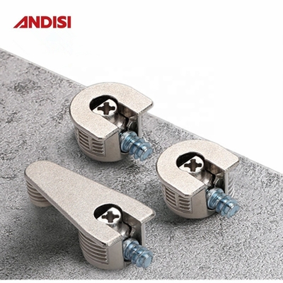 Zinc alloy furniture connecting bolt cam plastic shelf connector for wood panels 20mm