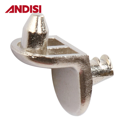 ZINC ALLOY 5mm Shelf Pin Shelf Bracket Holder Steel L Shape Furniture Joint Connectors Shelf Supports