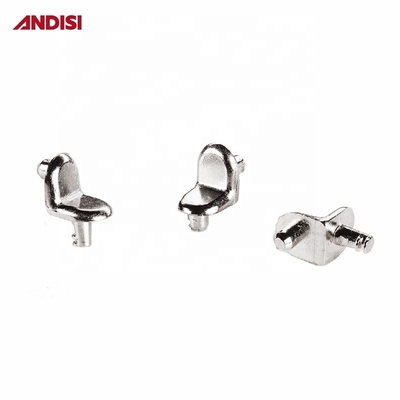 ZINC ALLOY 5mm Shelf Pin Shelf Bracket Holder Steel L Shape Furniture Joint Connectors Shelf Supports