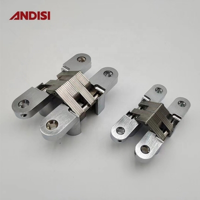 Zinc Alloy Pivot Hidden Butt Cross Special Type Invisible Hinge for Furniture Market