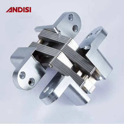 Zinc Alloy Pivot Hidden Butt Cross Special Type Invisible Hinge for Furniture Market