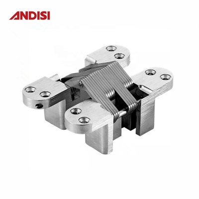 Zinc Alloy Pivot Hidden Butt Cross Special Type Invisible Hinge for Furniture Market