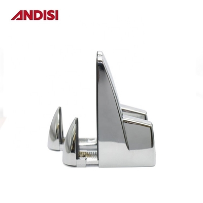 Zinc Alloy Chrome Glass Shelf Clamp Bracket with Adjustable F Shape Glass Holder Clip