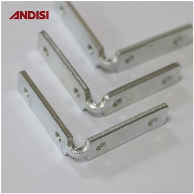 Wood Cabinet Right Angle Corner Bracket with Screw Thread Zinc Plated Iron Material