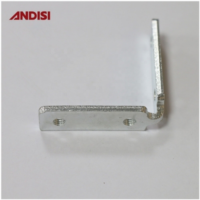Wood Cabinet Right Angle Corner Bracket with Screw Thread Zinc Plated Iron Material