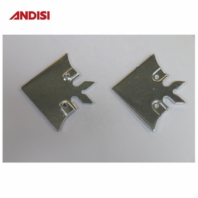 Nonstandard 3mm Fish Shape Zinc Plated Steel Metal Bracket with Hole Connector Flat Cabinet Corner Brace