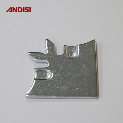 Nonstandard 3mm Fish Shape Zinc Plated Steel Metal Bracket with Hole Connector Flat Cabinet Corner Brace