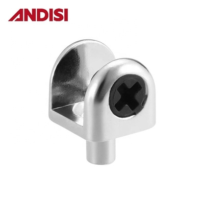 Adjustable Semi-Circular Zinc Alloy Shelf Bracket for Small Wall Mount Glass Shelf