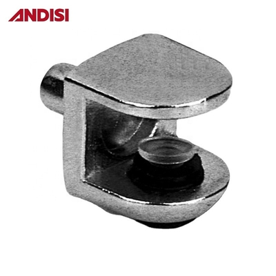 Adjustable Semi-Circular Zinc Alloy Shelf Bracket for Small Wall Mount Glass Shelf