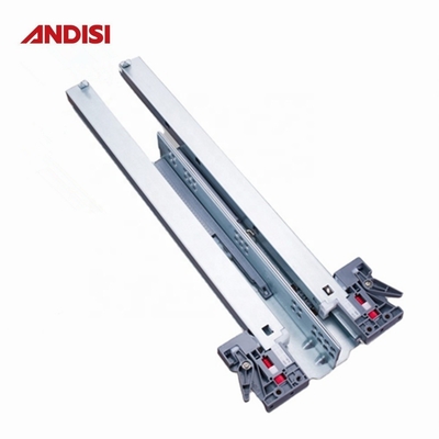 3D Plastic Clip Full Extension Soft Close Undermount Drawer Slide for Kitchen Cabinet