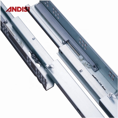 3D Plastic Clip Full Extension Soft Close Undermount Drawer Slide for Kitchen Cabinet