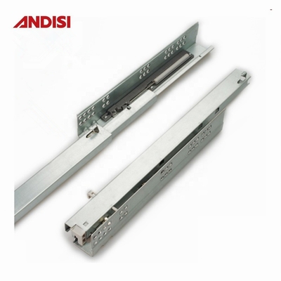 3D Plastic Clip Full Extension Soft Close Undermount Drawer Slide for Kitchen Cabinet