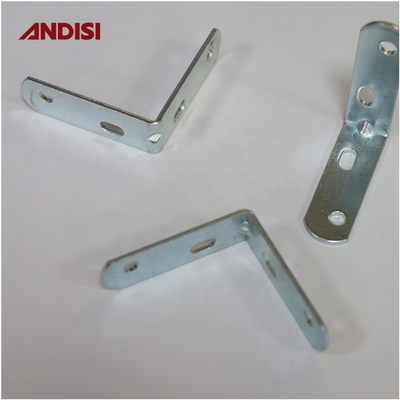 Iron Right Angle Brackets for Wood Furniture Joint Metal Corner Bracket 2mm Thickness