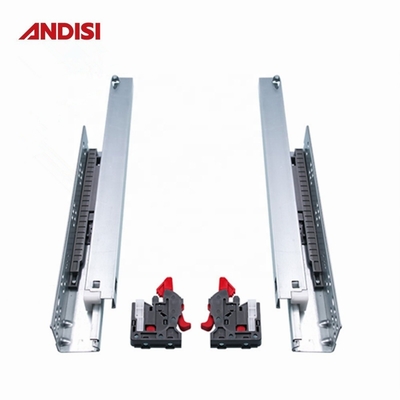 Concealed Kitchen Cabinet Drawer Slide Channel with Cold Rolled Steel and Soft Close