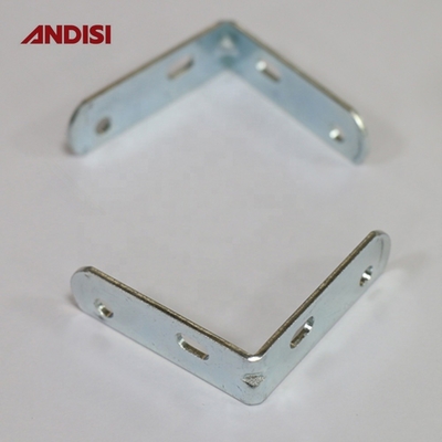 Iron Right Angle Brackets for Wood Furniture Joint Metal Corner Bracket 2mm Thickness