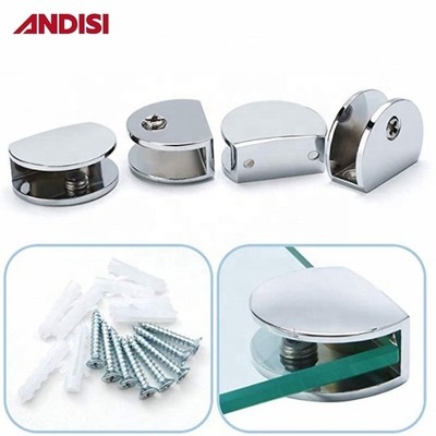 Adjustable Zinc Alloy Glass Shelf Bracket Support Clamp Size FA21 11*35mm for Kitchen