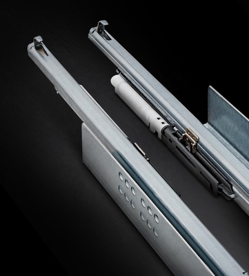 OEM Cold Rolled Steel Drawer Slide V6 Full Extension Soft Close Concealed Under Mount