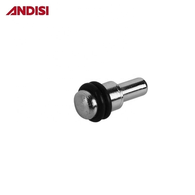 Sturdy Cabinet Shelf Support Pins 5mm with Rubber Rings and Nickel Plated Finish