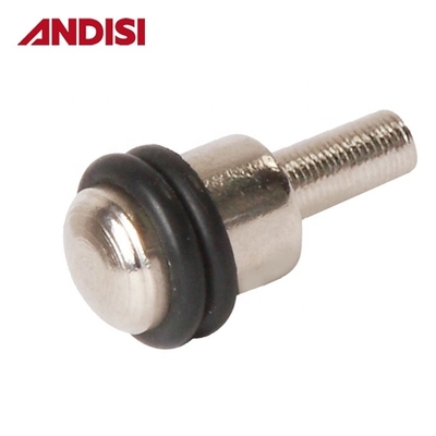 Sturdy Cabinet Shelf Support Pins 5mm with Rubber Rings and Nickel Plated Finish