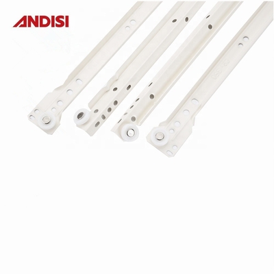 FGV Drawer Slide Rollers and Wheels in White Powder Coated Nylon for Durable Drawer