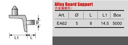 Zinc Alloy Shelf Pin with Screw Pin Furniture Hardware Bracket Shelf Support Pegs 5mm
