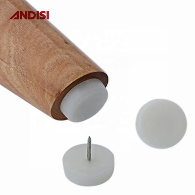 Furniture Leg Protector Foot Skid Nails for Table Modern Design Style White Finish