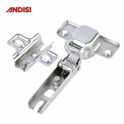 Full Overlay Door Cabinet Iron Hinges with Modern Design Style and Nickel Plated Finish