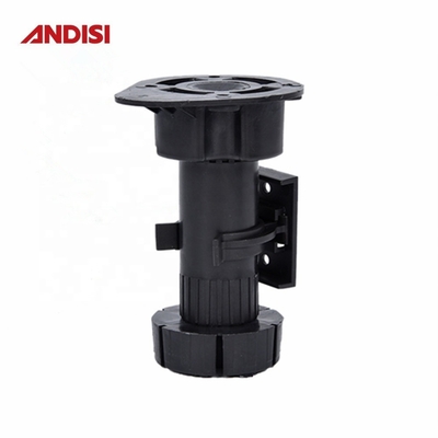 Adjustable Table Leveling Feet for Kitchen Furniture 3 100-170mm Height and Black Finish