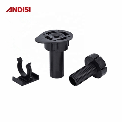 Adjustable Table Leveling Feet for Kitchen Furniture 3 100-170mm Height and Black Finish